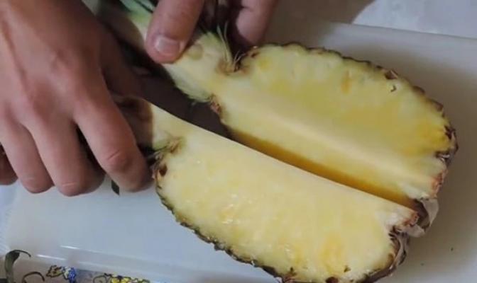 способов идеальной очистки ананаса